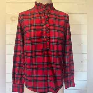 Brooks Brothers Red Fleece Plaid Top